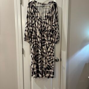 Tommy Bahama Chic Black and White Geometric Dress